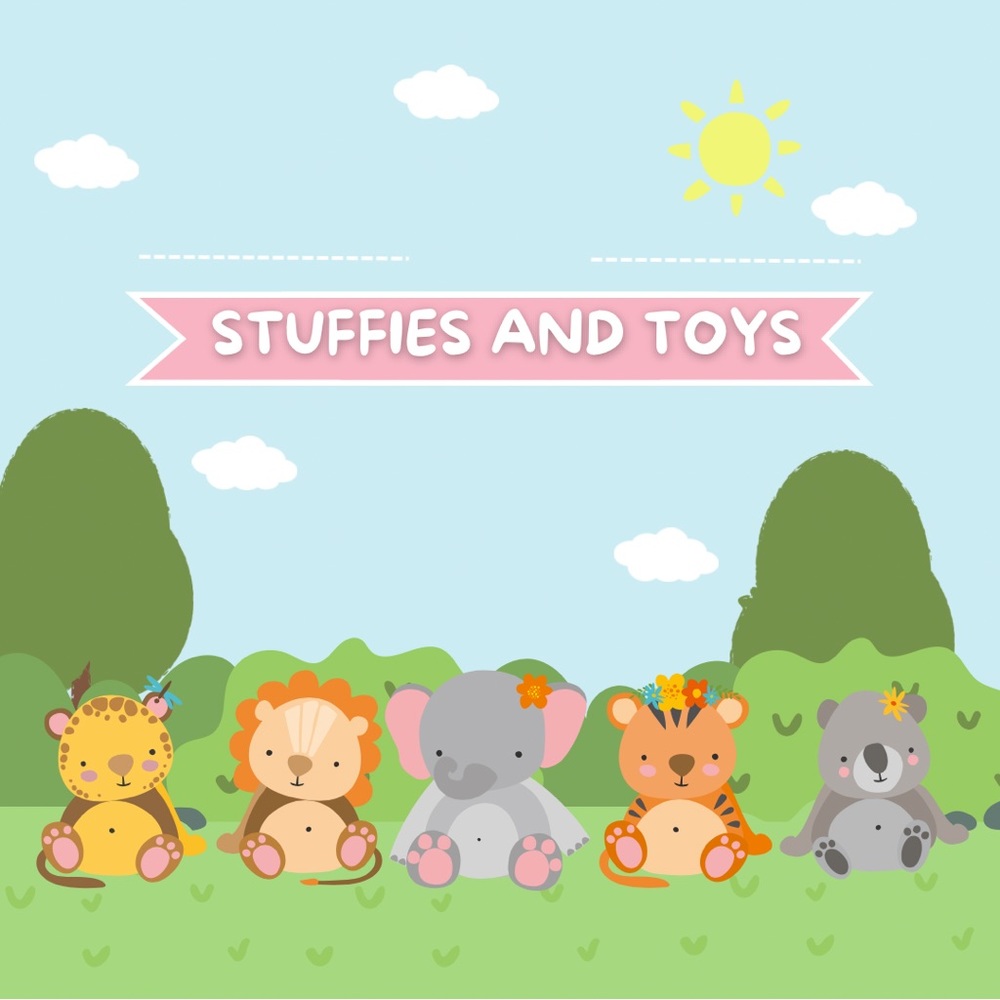 This is where all my plush and toys are